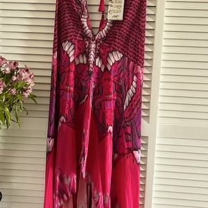 SHAHIDA PARIDE, 3 Way Maxi Dress, Fuchsia, OSFA.